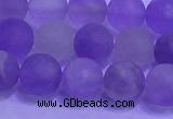 CNA913 15.5 inches 10mm round matte amethyst gemstone beads