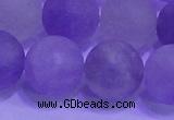 CNA916 15.5 inches 16mm round matte amethyst gemstone beads