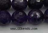 CNA920 15.5 inches 20mm faceted round natural amethyst beads