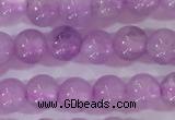 CNA950 15.5 inches 4mm round natural lavender amethyst beads