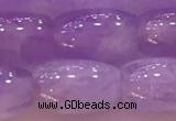 CNA975 15.5 inches 8*12mm drum natural lavender amethyst beads