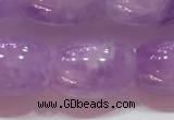 CNA976 15.5 inches 10*14mm drum natural lavender amethyst beads