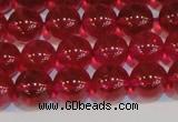 CNC412 15.5 inches 8mm round dyed natural white crystal beads