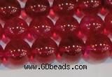 CNC413 15.5 inches 10mm round dyed natural white crystal beads