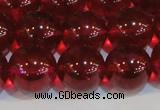 CNC415 15.5 inches 14mm round dyed natural white crystal beads