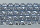 CNC508 15.5 inches 4mm round dyed natural white crystal beads