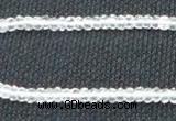 CNC68 2*4mm faceted rondelle grade A natural white crystal beads