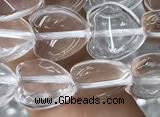 CNC726 15.5 inches 8*8mm heart white crystal beads wholesale