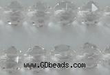 CNC88 15.5 inches 6mm faceted round natural white crystal beads