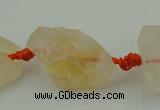 CNG1001 15.5 inches 15*25mm - 25*30mm nuggets citrine gemstone beads