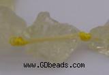 CNG1002 15.5 inches 15*25mm - 25*30mm nuggets lemon quartz beads