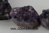 CNG1019 15.5 inches 20*25mm - 25*35mm nuggets amethyst gemstone beads