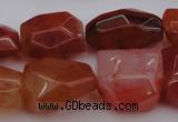 CNG1040 15.5 inches 13*18mm - 15*20mm faceted nuggets carnelian beads