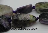 CNG1048 15.5 inches 12*16mm - 25*35mm nuggets charoite gemstone beads