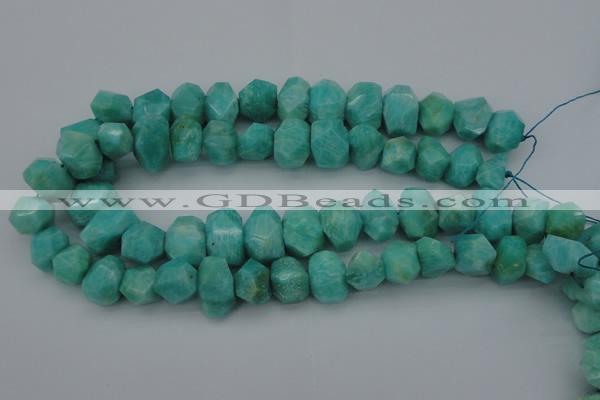 CNG1072 15.5 inches 13*18mm - 15*20mm faceted nuggets amazonite beads