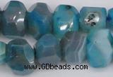 CNG1078 15.5 inches 10*14mm - 15*20mm faceted nuggets agate beads