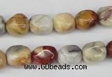 CNG11 15.5 inches 9*12mm nuggets agate gemstone beads