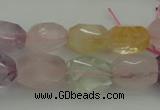 CNG1103 15.5 inches 12*16mm - 13*18mm faceted nuggets mixed quartz beads