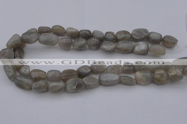 CNG1108 15.5 inches 10*14mm - 12*16mm nuggets moonstone beads