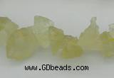 CNG1116 15.5 inches 8*12mm - 13*18mm nuggets lemon quartz beads