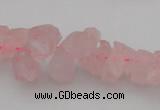 CNG1119 15.5 inches 8*12mm - 13*18mm nuggets rose quartz beads