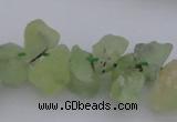 CNG1120 15.5 inches 8*12mm - 13*18mm nuggets green rutilated quartz beads