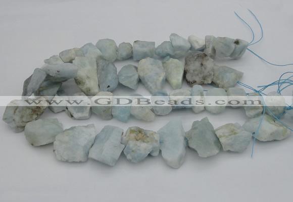 CNG1125 15.5 inches 12*16mm - 20*25mm nuggets aquamarine beads