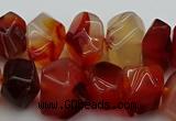 CNG1145 15.5 inches 10*14mm - 15*20mm faceted nuggets red agate beads