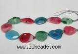 CNG1207 15.5 inches 20*30mm - 30*40mm freeform agate beads