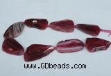 CNG1232 15.5 inches 25*40mm - 32*55mm freeform agate beads