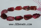 CNG1239 15.5 inches 25*35mm - 30*45mm freeform agate beads