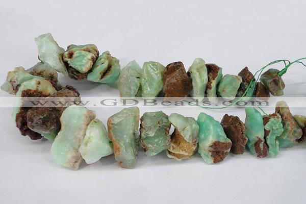 CNG1317 10*20mm – 20*40mm nuggets australia chrysoprase beads