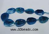 CNG1332 15.5 inches 35*40mm faceted freeform agate beads