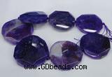 CNG1345 15.5 inches 52*55mm faceted freeform agate beads