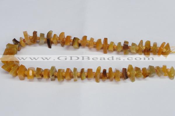 CNG1400 15.5 inches 10*15mm - 12*22mm nuggets agate gemstone beads