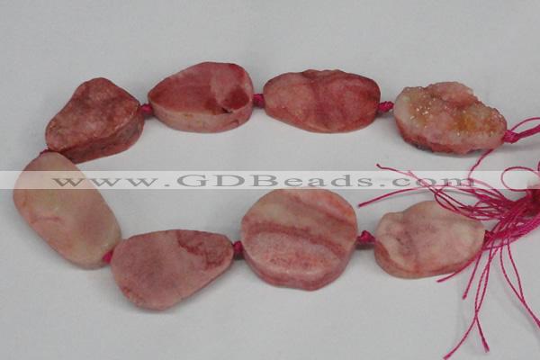 CNG1417 15.5 inches 25*35mm - 30*40mm freeform agate beads