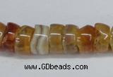 CNG1440 15.5 inches 6*12mm - 10*12mm nuggets agate gemstone beads