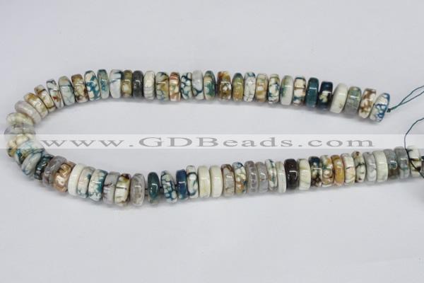 CNG1444 15.5 inches 6*15mm - 8*15mm nuggets agate gemstone beads