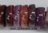 CNG1457 15.5 inches 8*25mm - 12*25mm nuggets agate gemstone beads