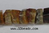 CNG1477 15.5 inches 8*15mm - 12*15mm nuggets agate gemstone beads