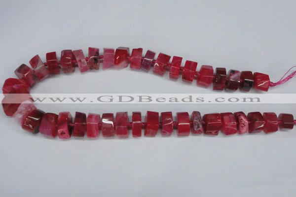 CNG1480 15.5 inches 10*15mm - 12*22mm nuggets agate gemstone beads