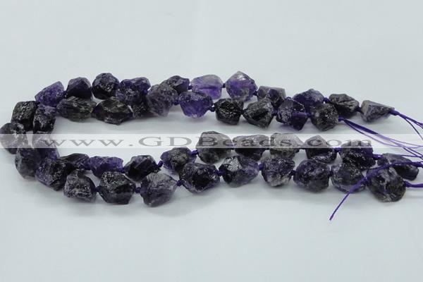 CNG1545 15.5 inches 10*14mm - 12*16mm nuggets amethyst beads