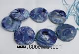 CNG1553 15.5 inches 50*52mm faceted freeform agate beads