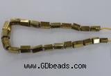 CNG1580 15.5 inches 10*15mm - 18*20mm nuggets plated quartz beads