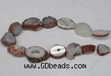 CNG1601 15.5 inches 18*25mm - 25*30mm freeform druzy agate beads