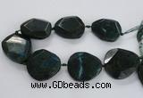 CNG1630 15.5 inches 40*45mm - 45*50mm faceted freeform agate beads