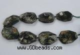 CNG1632 15.5 inches 30*40mm - 35*45mm faceted freeform agate beads