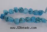 CNG1645 15.5 inches 18*25mm - 22*30mm nuggets plated druzy agate beads