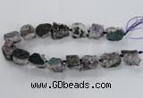 CNG1662 15.5 inches 20*25mm - 25*30mm nuggets druzy amethyst beads