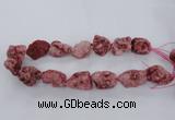 CNG1666 15.5 inches 18*25mm - 22*30mm nuggets plated druzy agate beads